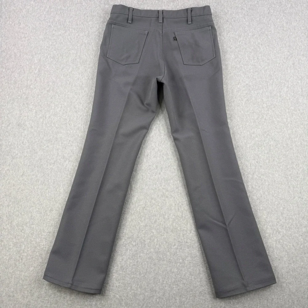 Vintage Levis‎ Pants Mens Fits 34x33 Gray 517 Sta Prest 70s Dacron Made in USA